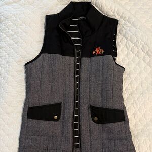 Iowa State Women's Black and Gray Vest